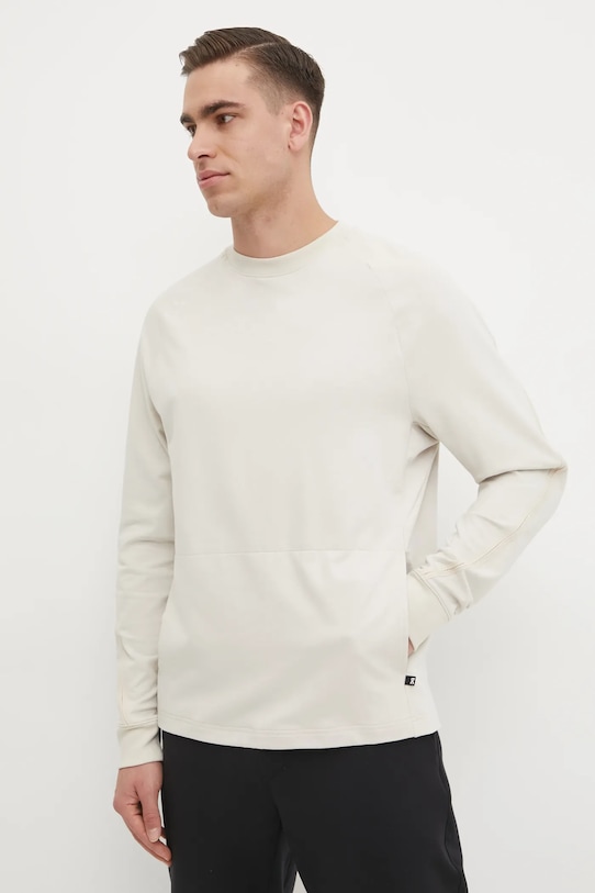 On bluza z elastanem beżowy 1ME30100554