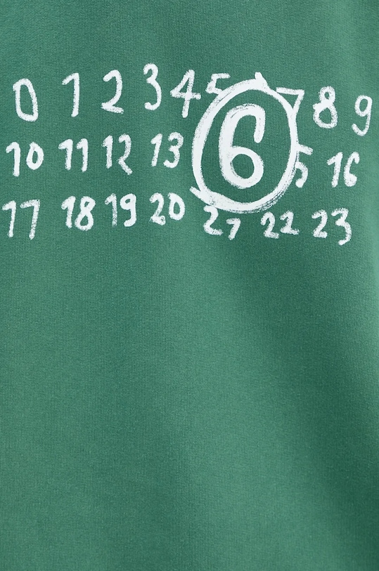 Bavlněná mikina MM6 Maison Margiela SH2GU0011.M25004 zelená