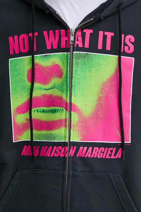 MM6 Maison Margiela felpa in cotone SH2GU0014.M25004 nero