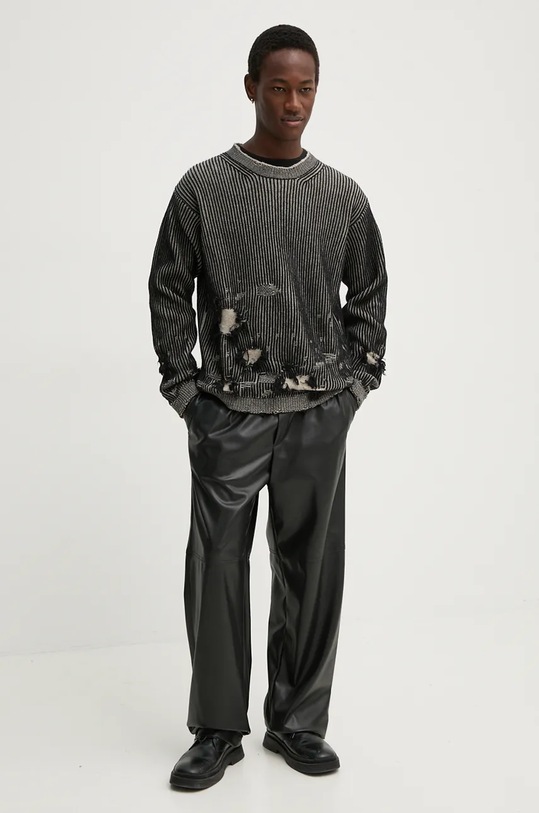 Ρούχα Μάλλινο πουλόβερ MM6 Maison Margiela SH2HL0013.M13076 μαύρο