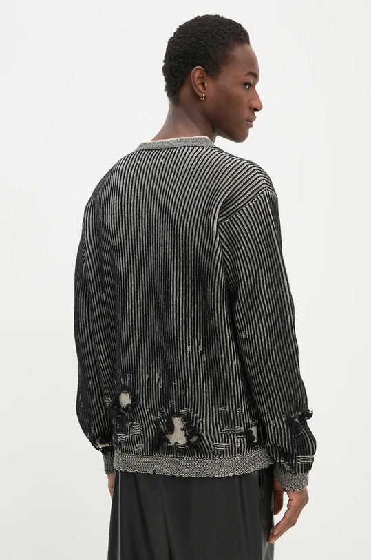 Μάλλινο πουλόβερ MM6 Maison Margiela μαύρο SH2HL0013.M13076