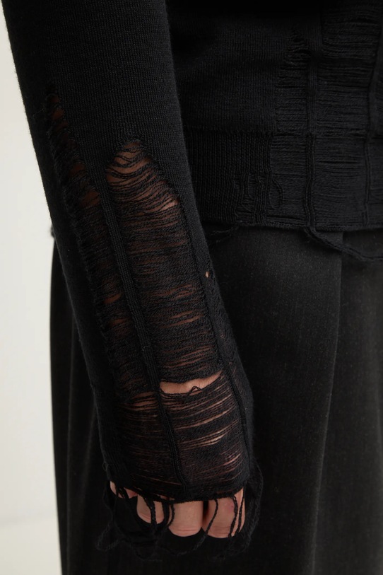 MM6 Maison Margiela sweter wełniany SH2HL0016.M13070 czarny