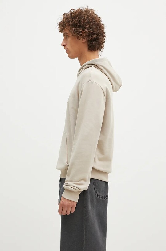 adidas Originals felpa in cotone Outline Hoodie JJ1505 beige AW24