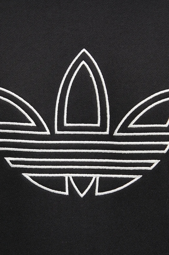 adidas Originals hanorac de bumbac Outline Hoodie JJ1506 negru