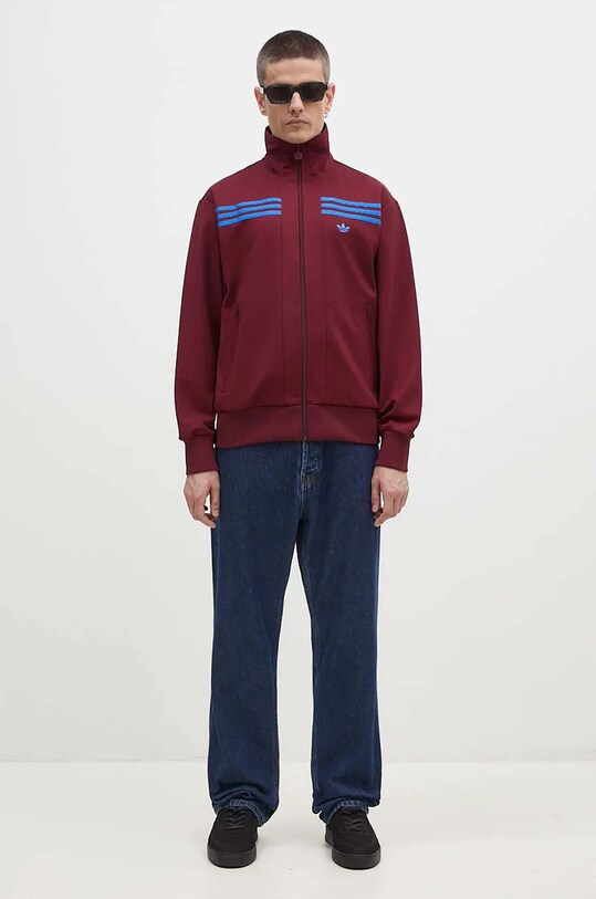 adidas Originals sweatshirt 70s Track Top JN5963 maroon