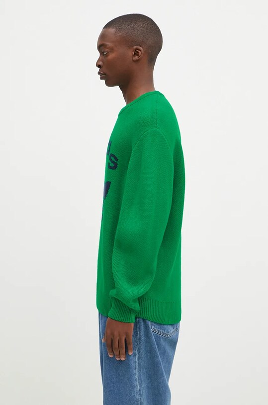 Свитер adidas Originals Knit Crewneck JN5966 зелёный AW24