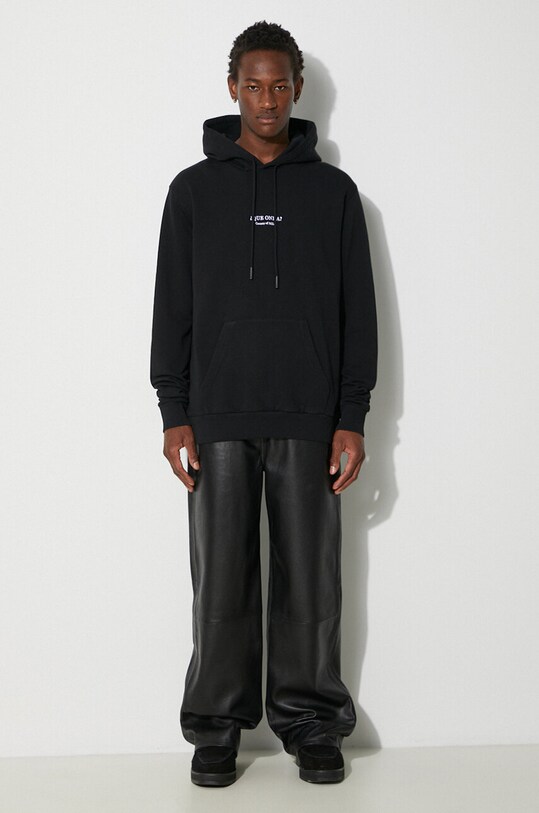 Pamučna dukserica Marcelo Burlon Que Onda Regular Hoodie CMBB007F24FLE0061001 crna AW24