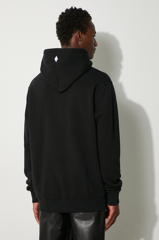 Ρούχα Βαμβακερή μπλούζα Marcelo Burlon Que Onda Regular Hoodie CMBB007F24FLE0061001 μαύρο