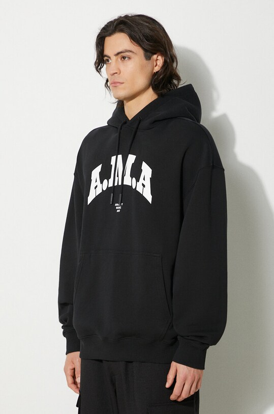Marcelo Burlon bluza bawełniana Ama Comfort Hoodie czarny CMBB106F24FLE0081001