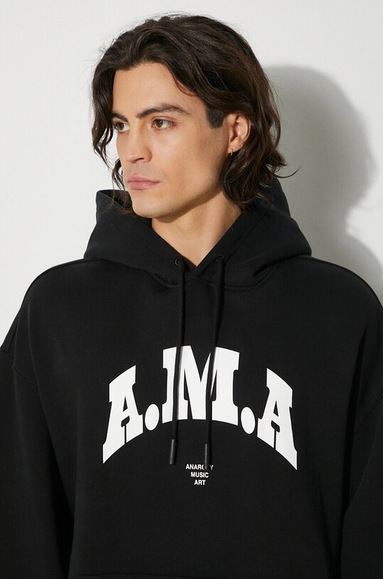 Marcelo Burlon bluza bawełniana Ama Comfort Hoodie CMBB106F24FLE0081001 czarny