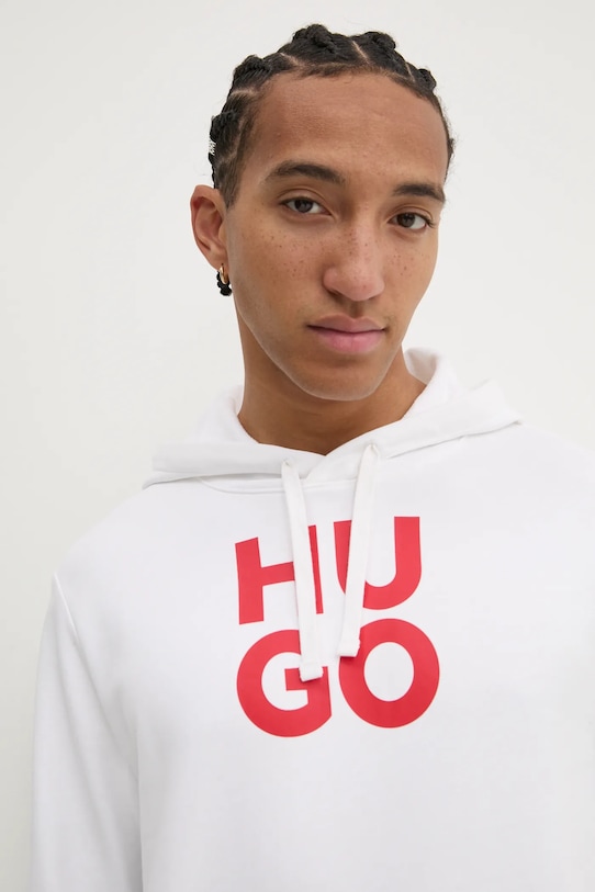 Хлопковая кофта HUGO белый 50523848