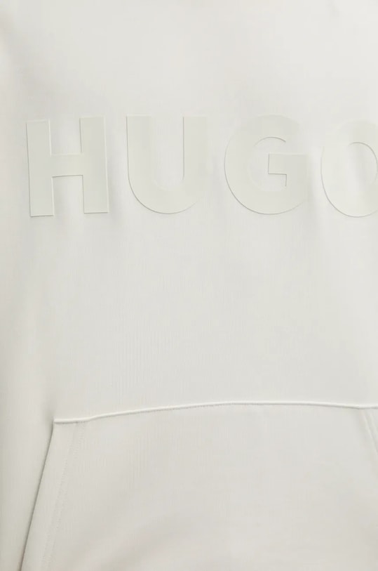 Хлопковая кофта HUGO 50529090 бежевый