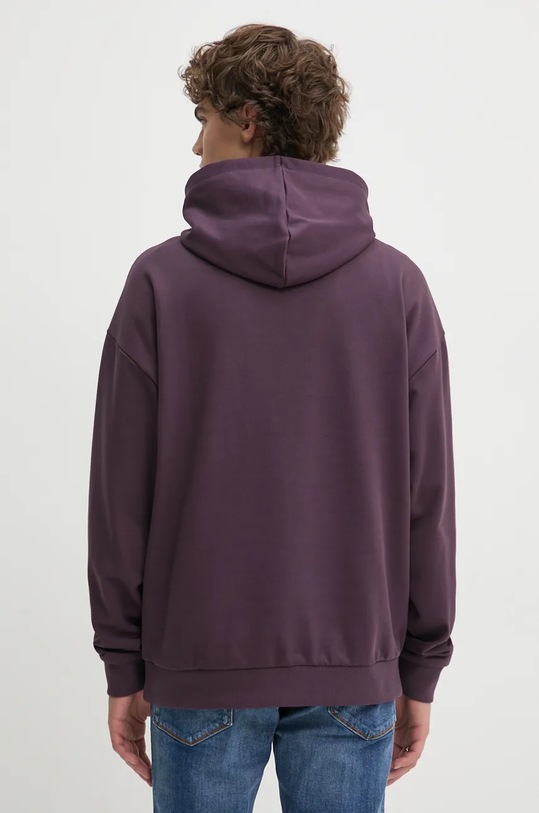 Ρούχα Βαμβακερή μπλούζα HUGO 50529090 μωβ