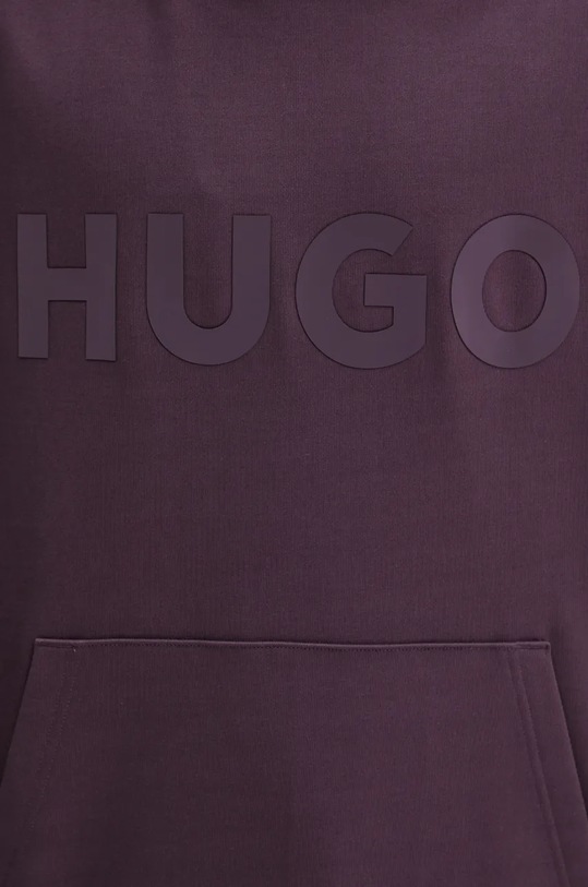 Βαμβακερή μπλούζα HUGO 50529090 μωβ