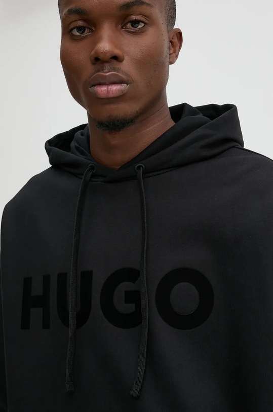 Бавовняна кофта HUGO чорний 50529090