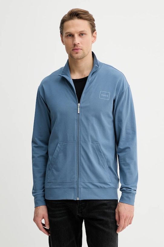 HUGO felső pamut kék 50525245