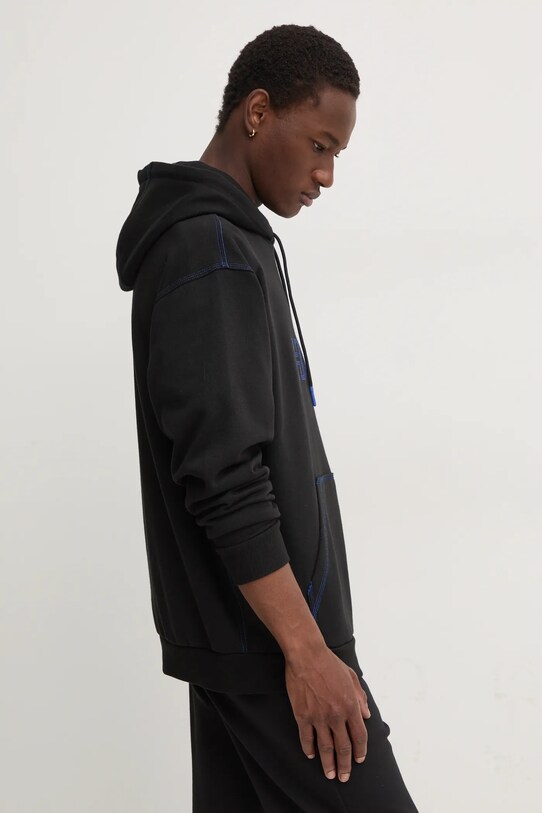 Hugo Blue hanorac de bumbac negru 50521697