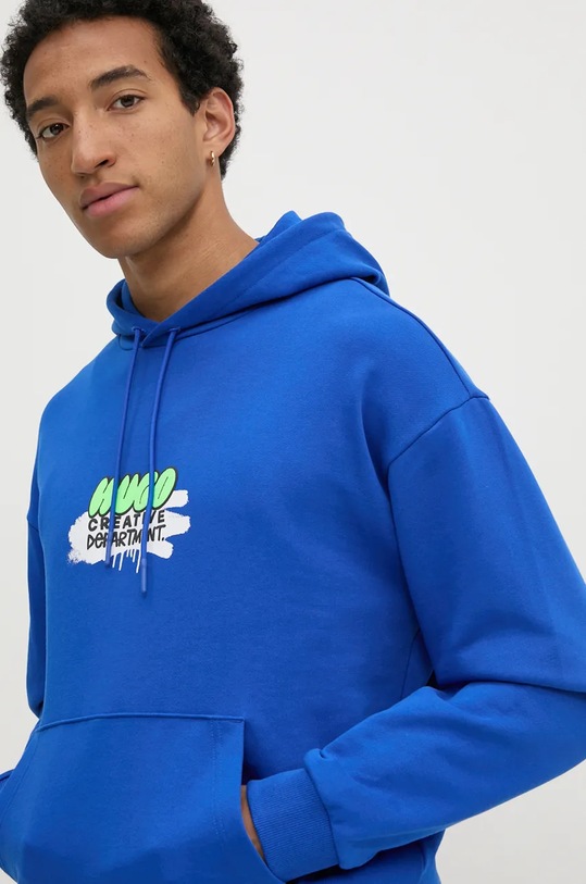 Памучен суичър Hugo Blue син 50523850