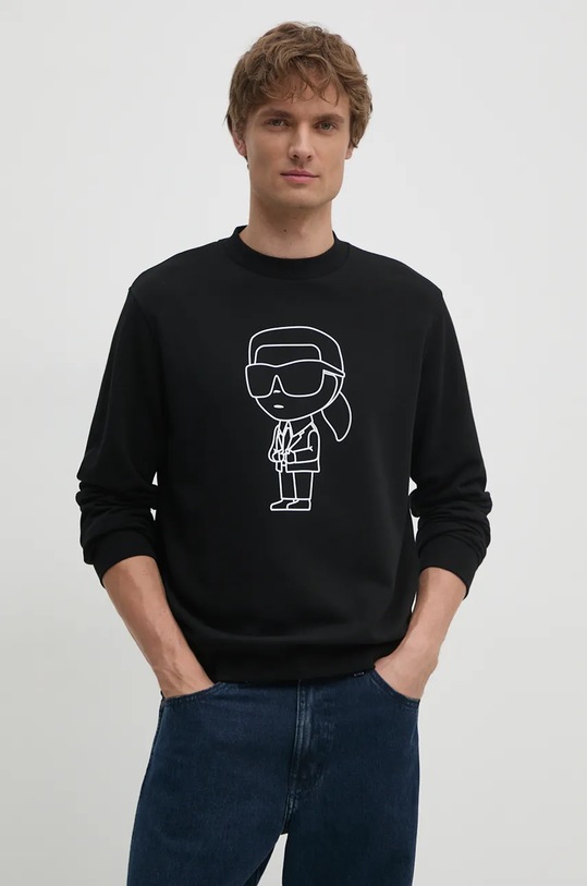 Mikina Karl Lagerfeld bez kapuce černá 544910.705034