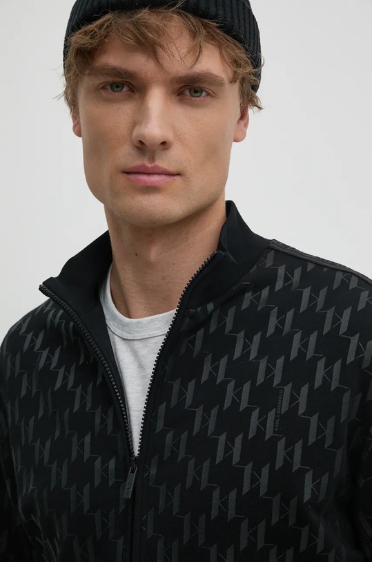 Бавовняна кофта Karl Lagerfeld чорний 544950.705076