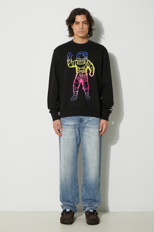 Бавовняна кофта Billionaire Boys Club Standing Astro Crewneck B24228 чорний AW24