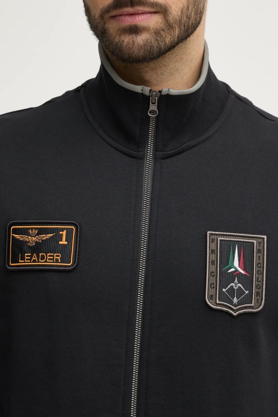 Aeronautica Militare bluza bawełniana FE1935F563 czarny