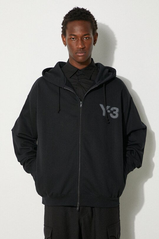 Кофта Y-3 Logo Zip Hoodie остальные чёрный JE9278