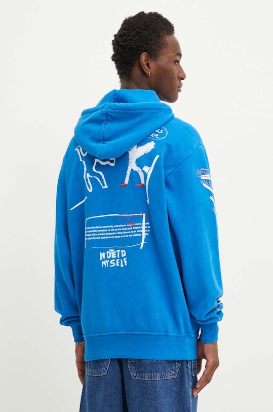 Oblečení Bavlněná mikina Desigual PENSILVANIA 24WMSK12 modrá