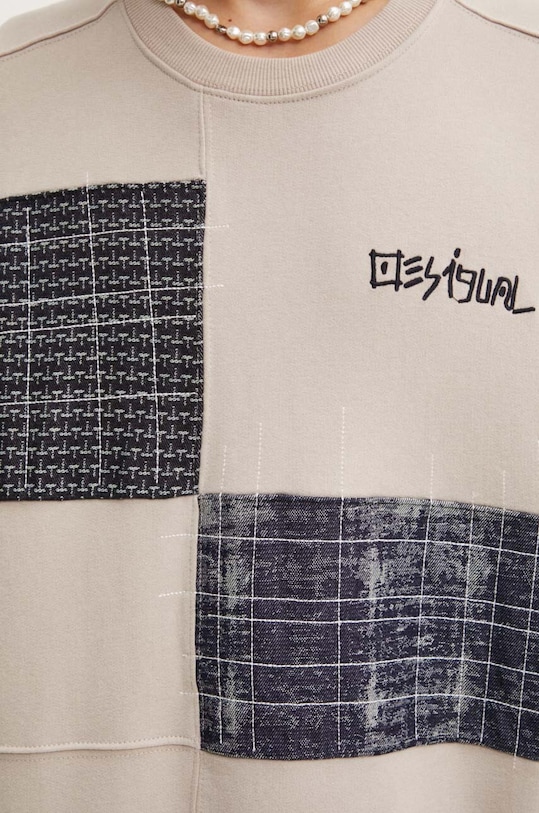 Desigual hanorac de bumbac ARAMIS 24WMSK09 bej