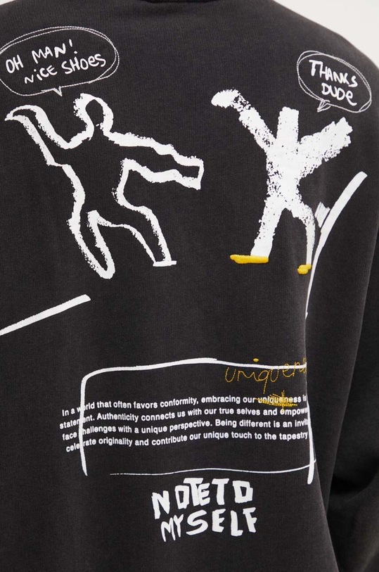 Desigual bluza bawełniana ANUAR 24WMSK06 szary