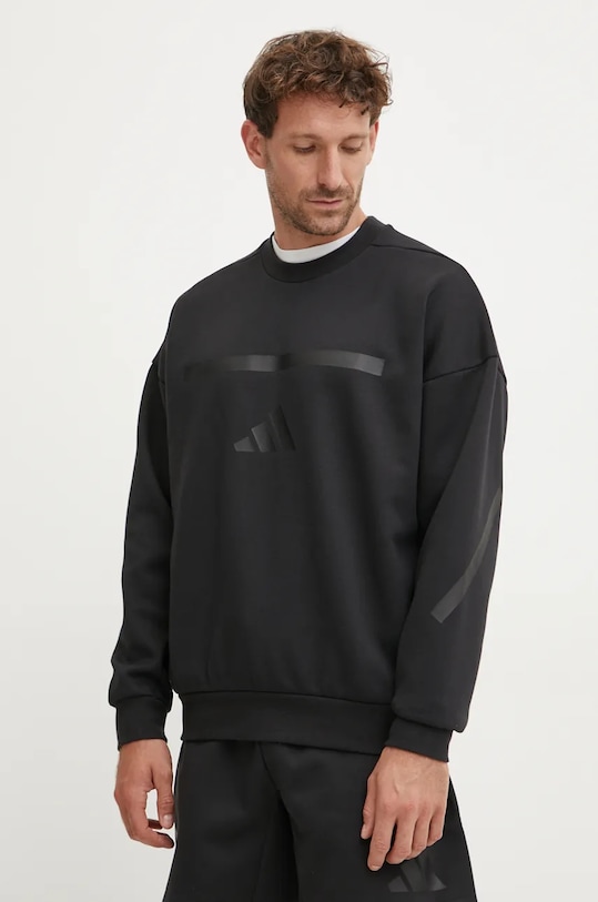 Mikina adidas ZNE bez kapucne čierna JE7536