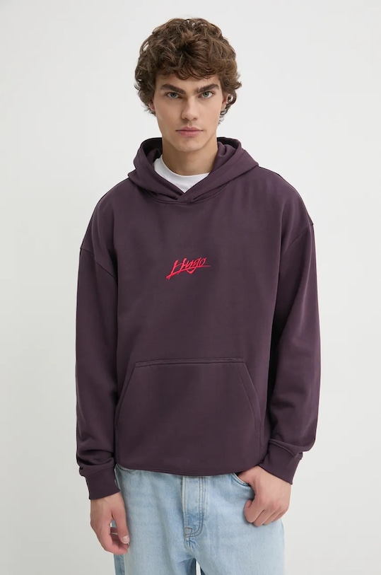 Îmbrăcăminte HUGO hanorac de bumbac 50521070 violet