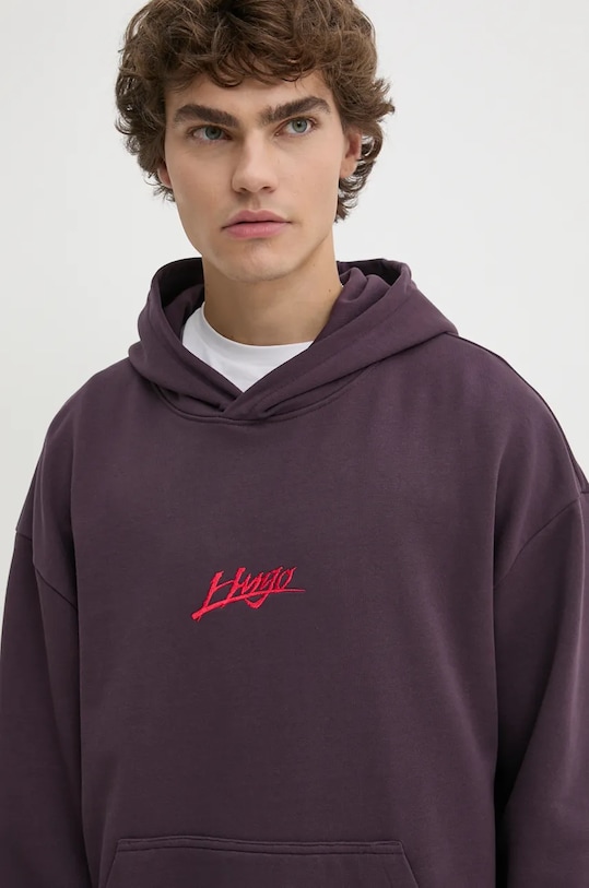 HUGO hanorac de bumbac violet 50521070