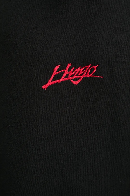 HUGO bluza bawełniana 50521070 czarny
