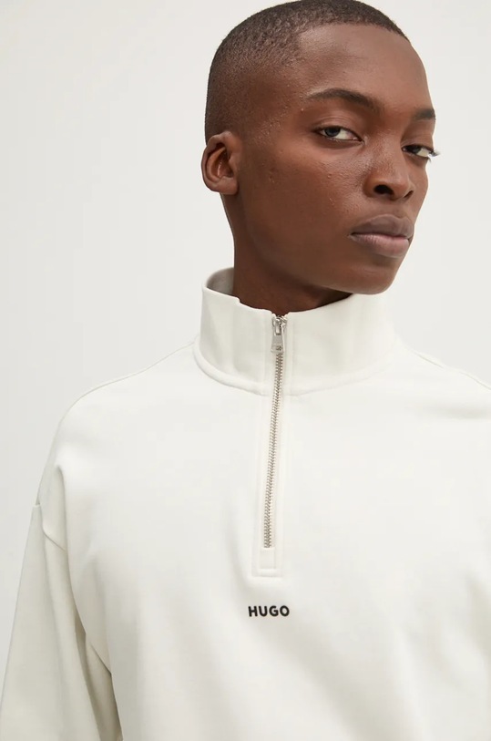 HUGO hanorac de bumbac Durty244 bej 50525881