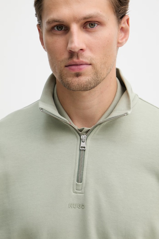 HUGO dukserica za muškarce od pamuka Durty244 zelena 50525881