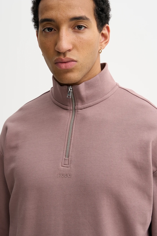 HUGO bluza bawełniana Durty244 różowy 50525881