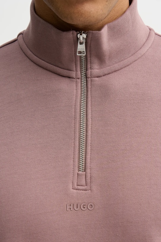 HUGO bluza bawełniana Durty244 50525881 różowy