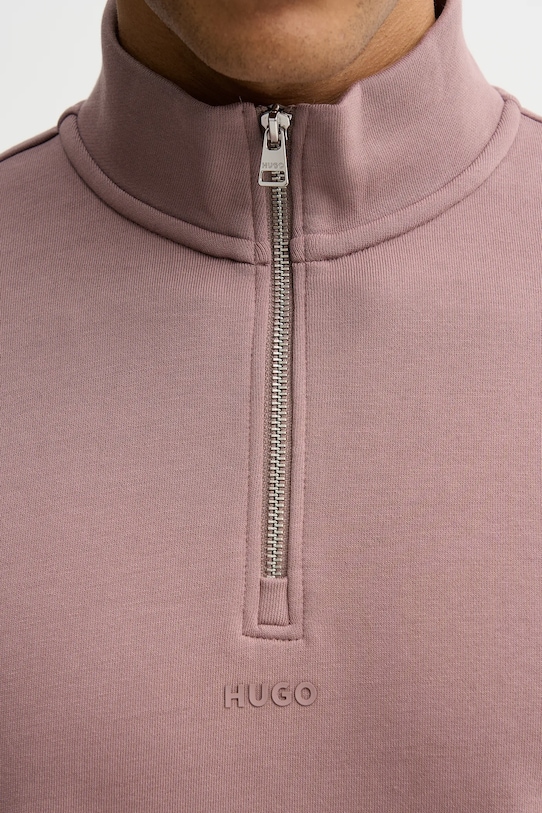 HUGO bluza bawełniana Durty244 50525881 różowy