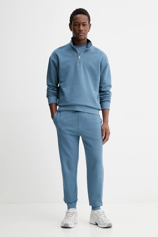 HUGO bluza bawełniana Durty244 50525881 niebieski AW25