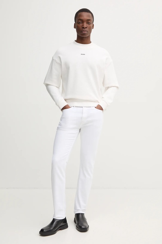 HUGO bluza bawełniana 50525892 biały NC25