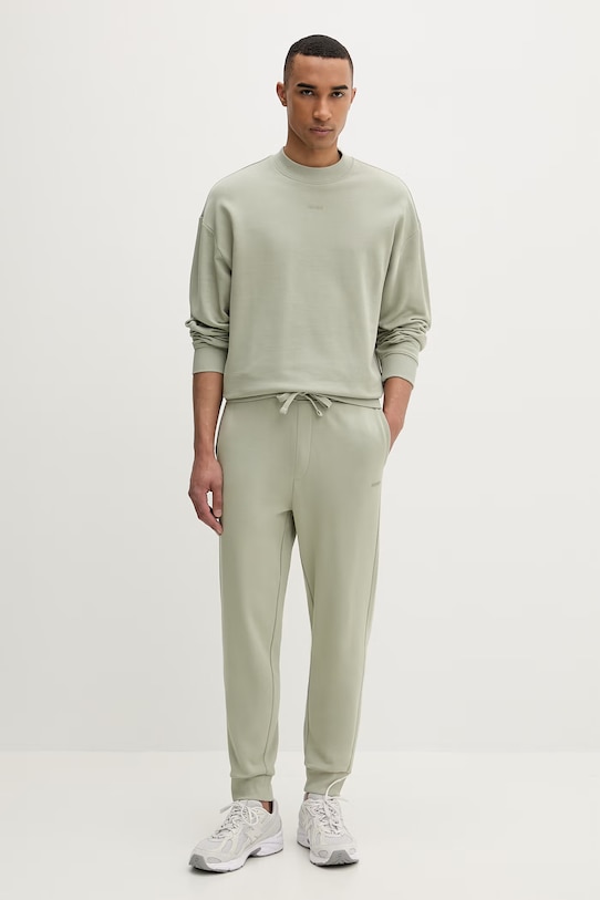 HUGO bluza męska bawełniana Dapocrew 50525892 zielony SS26