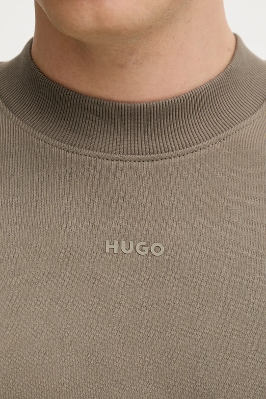 HUGO bluza bawełniana 50525892 zielony