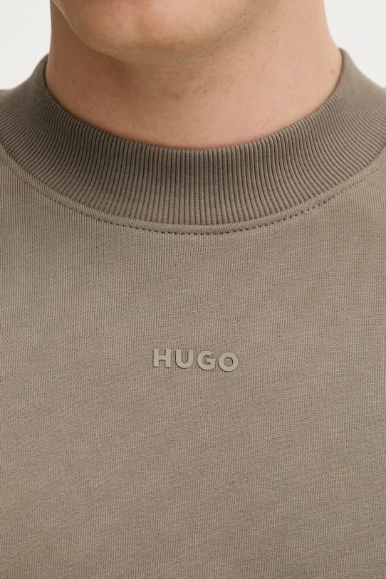 Хлопковая кофта HUGO 50525892 зелёный