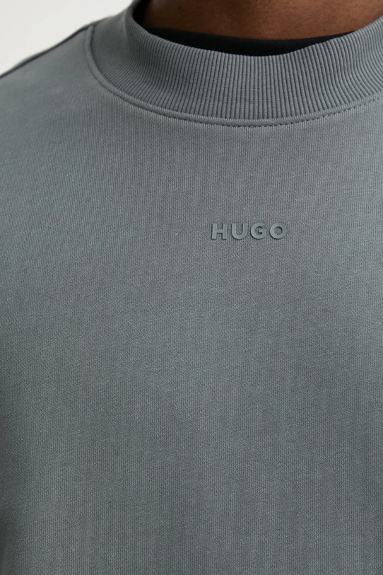 HUGO bluza bawełniana 50525892 szary