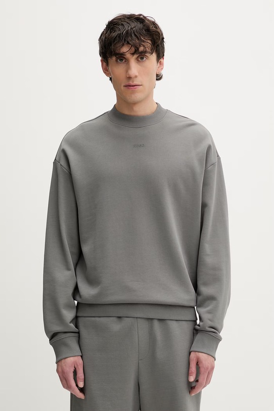 HUGO bluza męska bawełniana Dapocrew szary 50525892