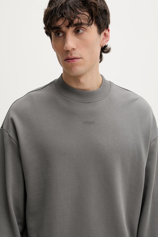HUGO bluza męska bawełniana Dapocrew szary 50525892