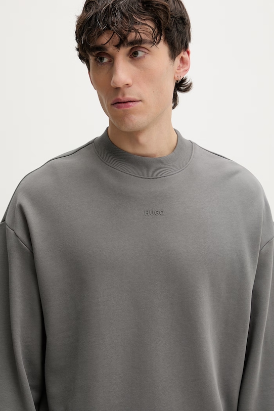 HUGO bluza męska bawełniana Dapocrew szary 50525892
