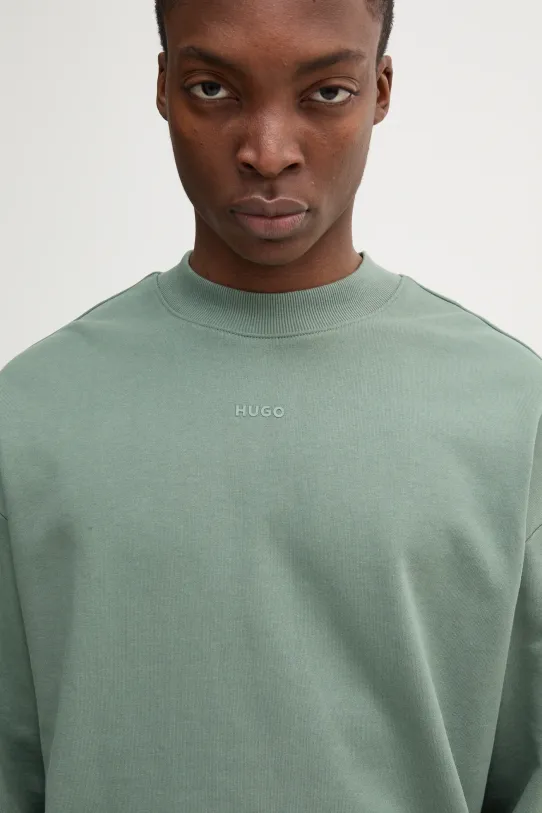 HUGO hanorac de bumbac verde 50525892