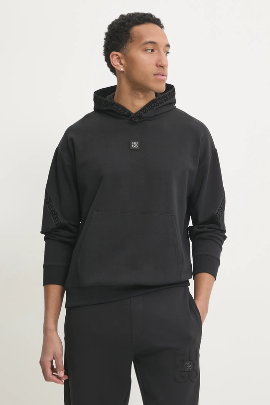 Mikina HUGO s elastanom čierna 50521429